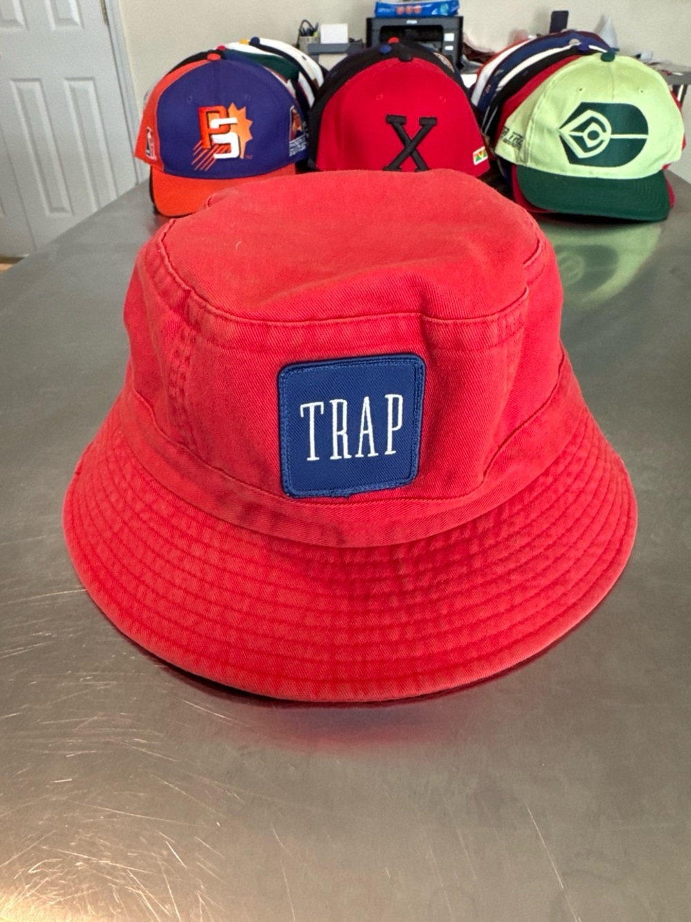 TRAP Red Bucket Hat